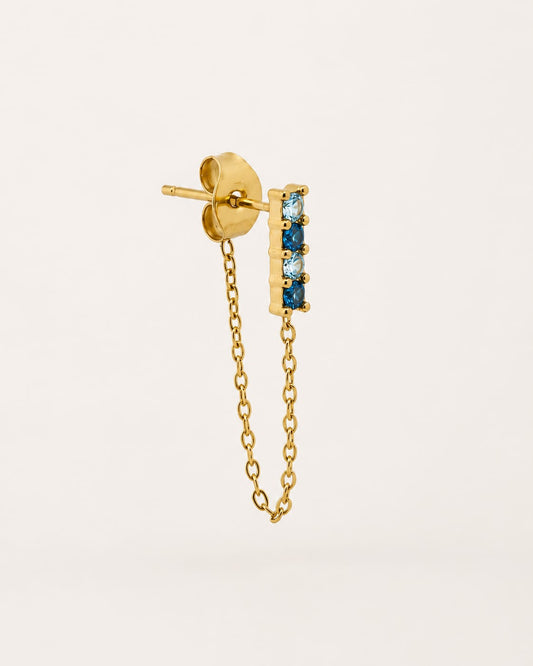 Orecchino Crystal Line Chain