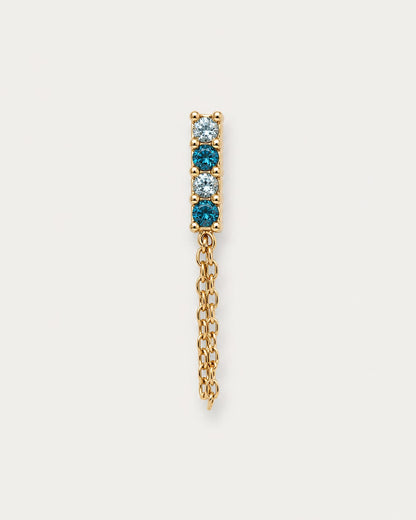 Orecchino Crystal Line Chain