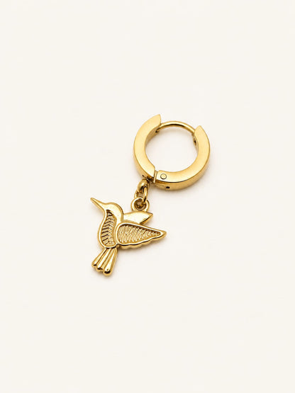Orecchino Hoop Colibrì Classic
