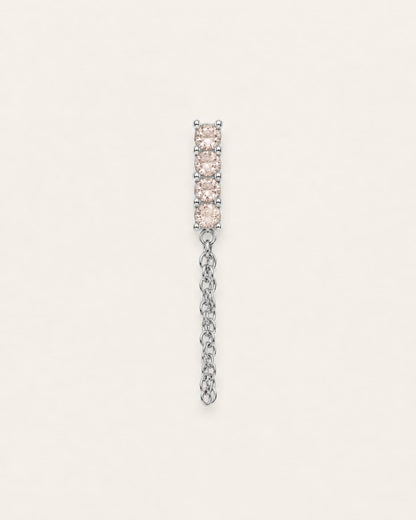 Orecchino Crystal Line Chain