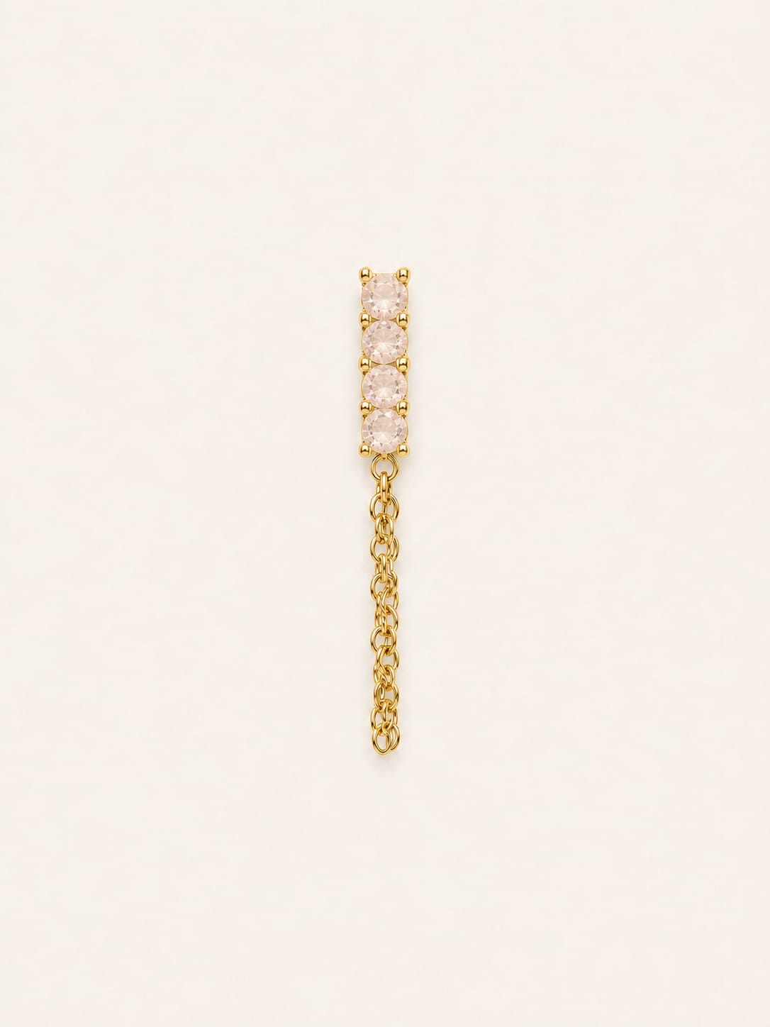Orecchino Crystal Line Chain