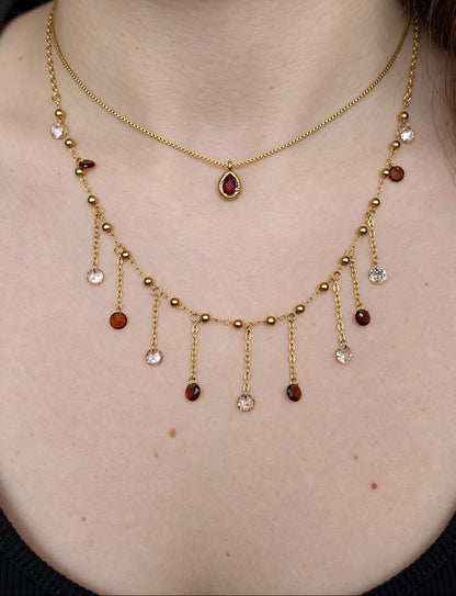Collana Amber Rain