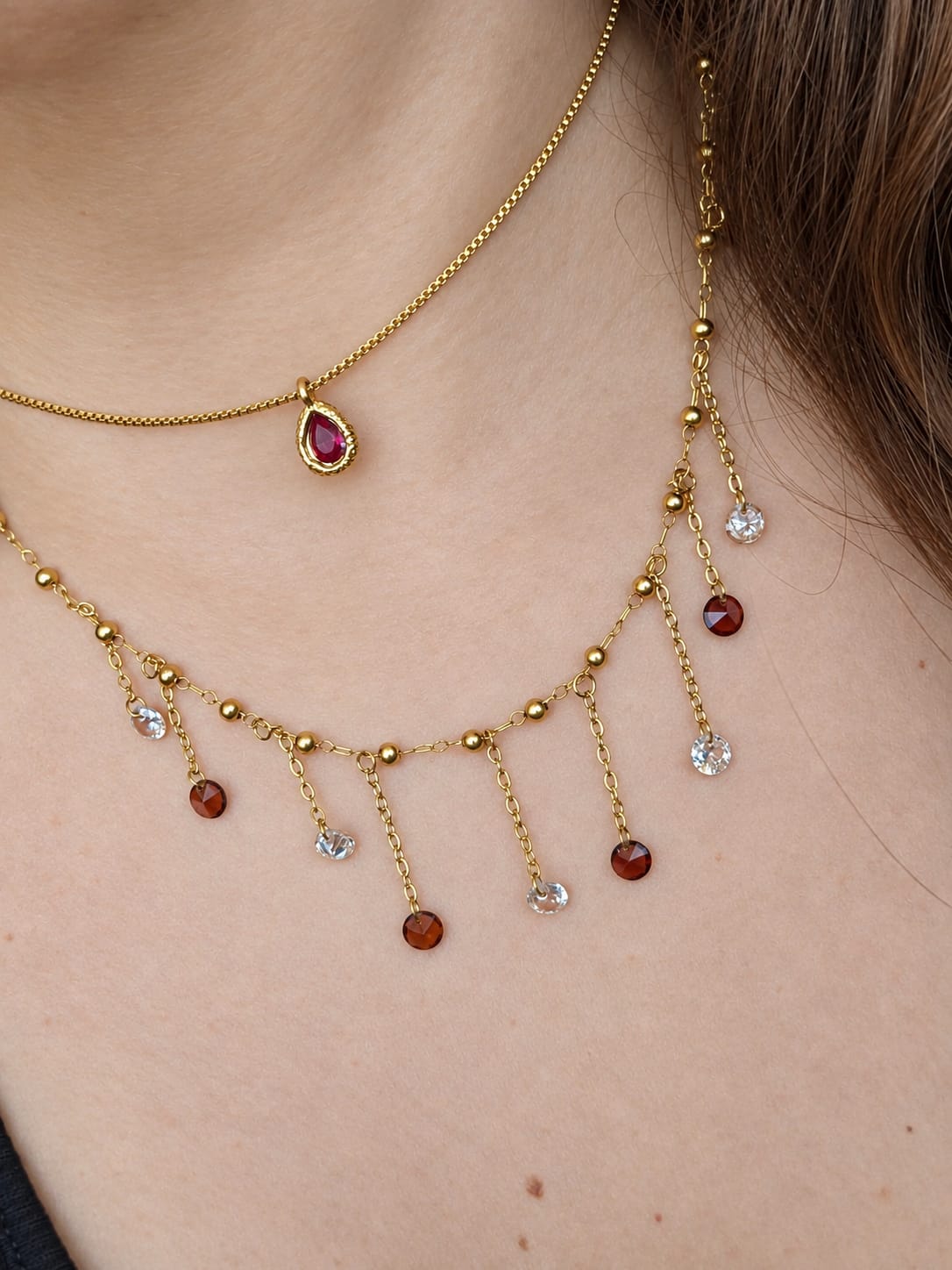 Collana Amber Rain