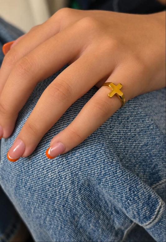 Anello Croce da mignolo