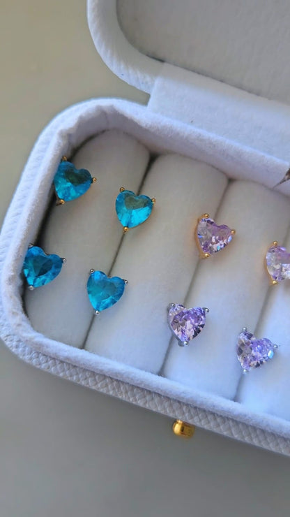 Orecchini Lobetto Punto Luce Cuore