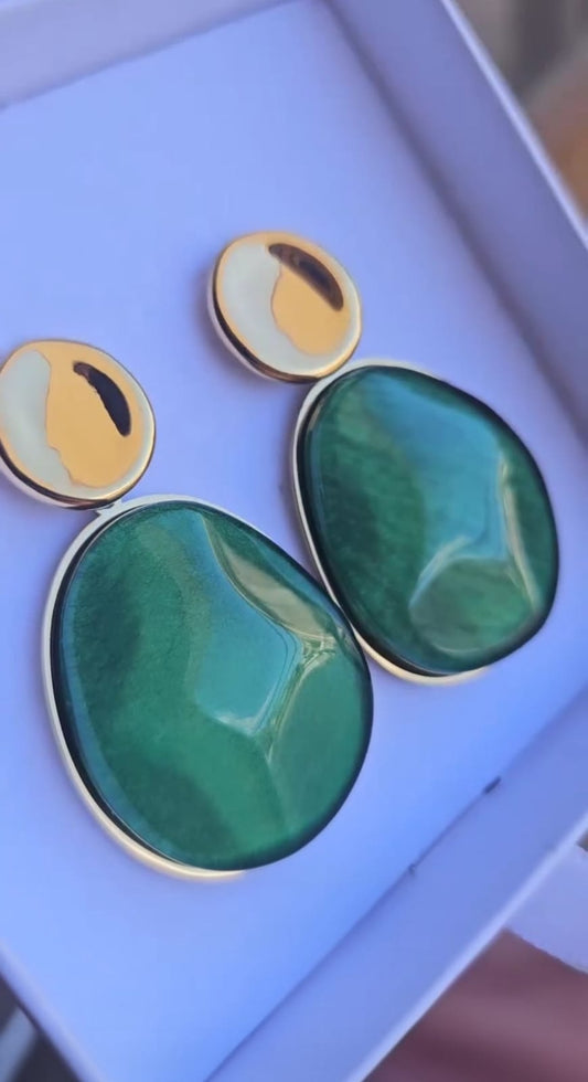 Orecchini Gemma Smeraldo