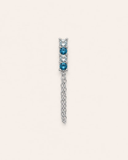 Orecchino Crystal Line Chain