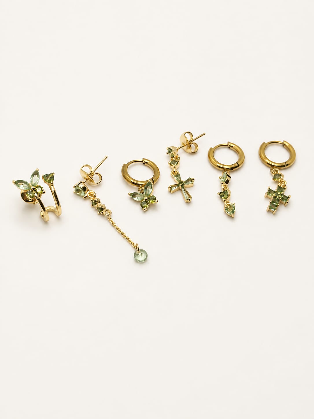 Set Orecchini Farfalla Bijou Green