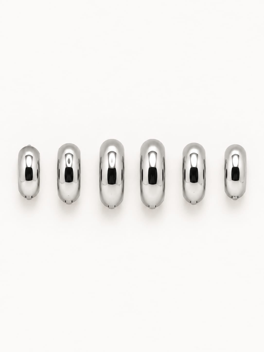 Set Sei Orecchini Hoop Bold