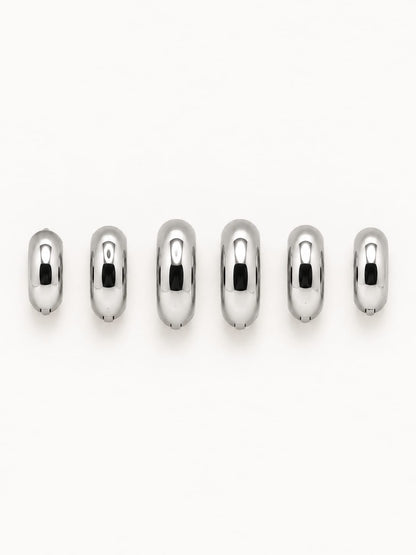 Set Sei Orecchini Hoop Bold