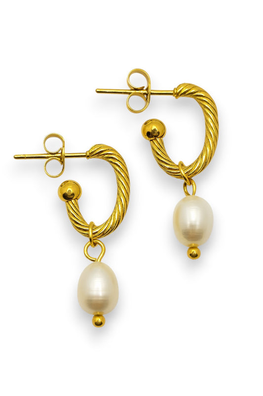 Orecchini Fune Perla