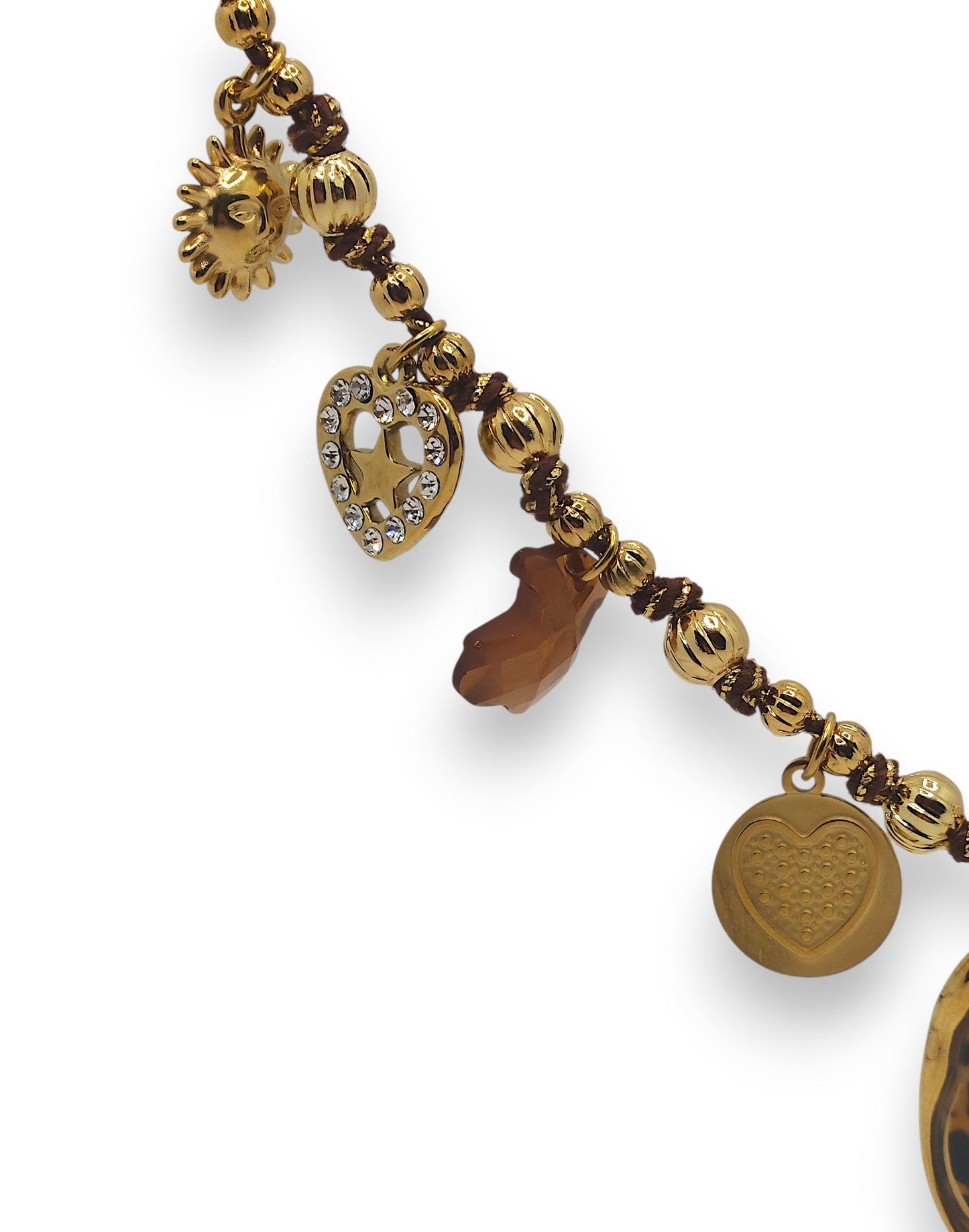 Ciondolo Cuore Stella Strass