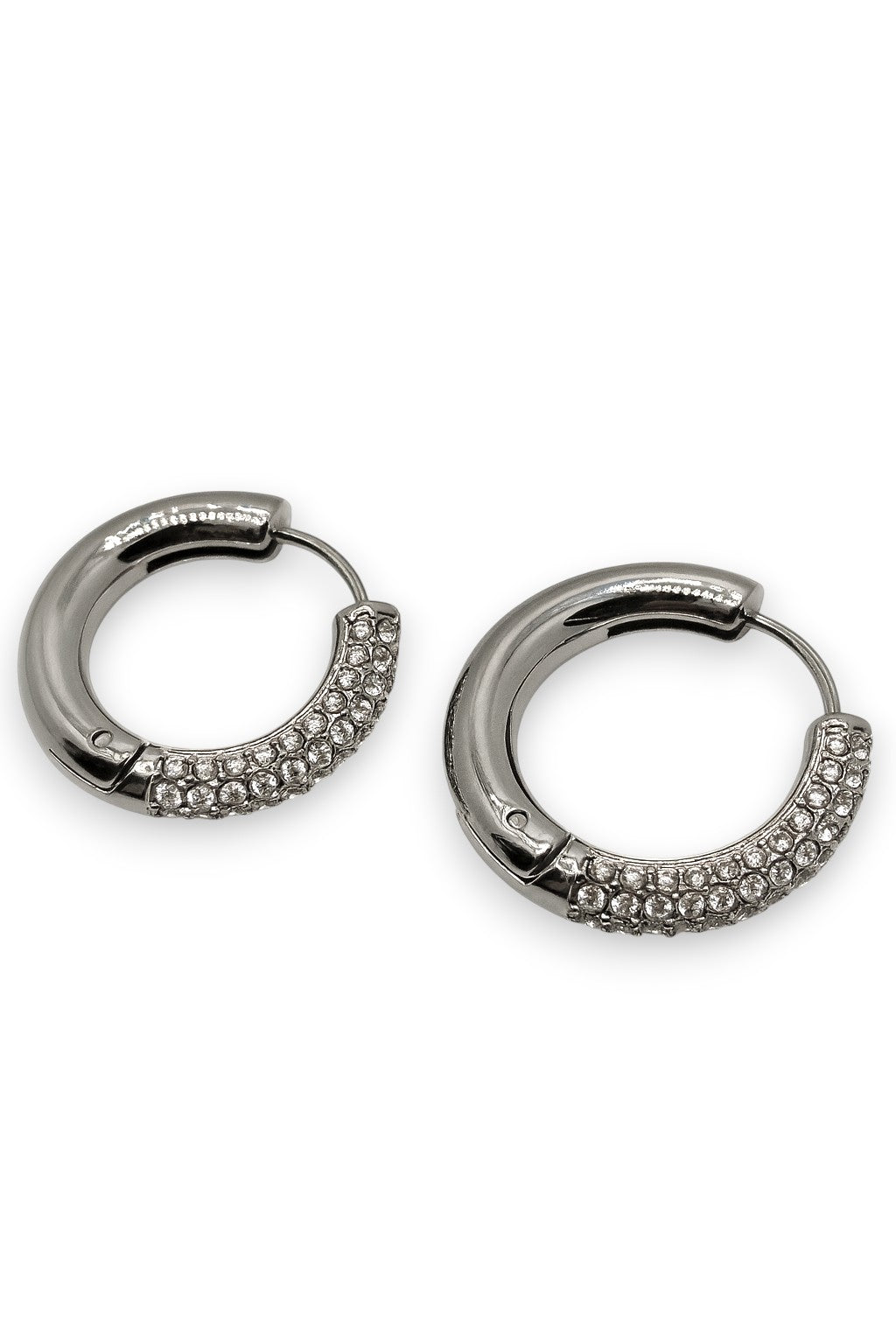 Orecchini Hoop Middle Pavè