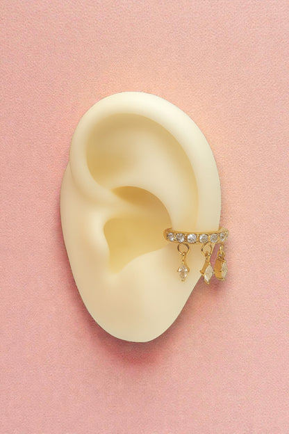 Ear Cuff Crystal Rain