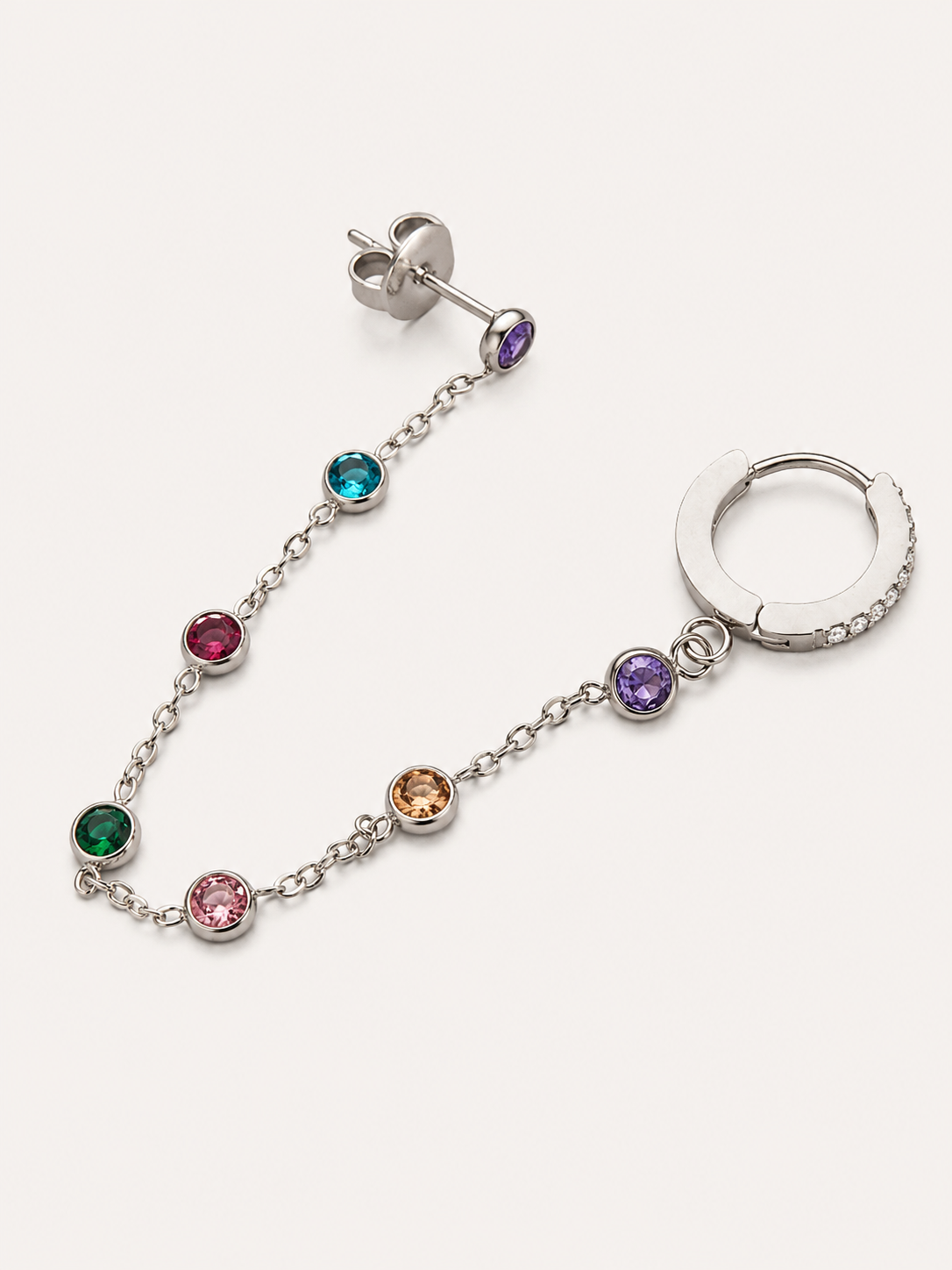 Monorecchino Freya Catena Multicolor