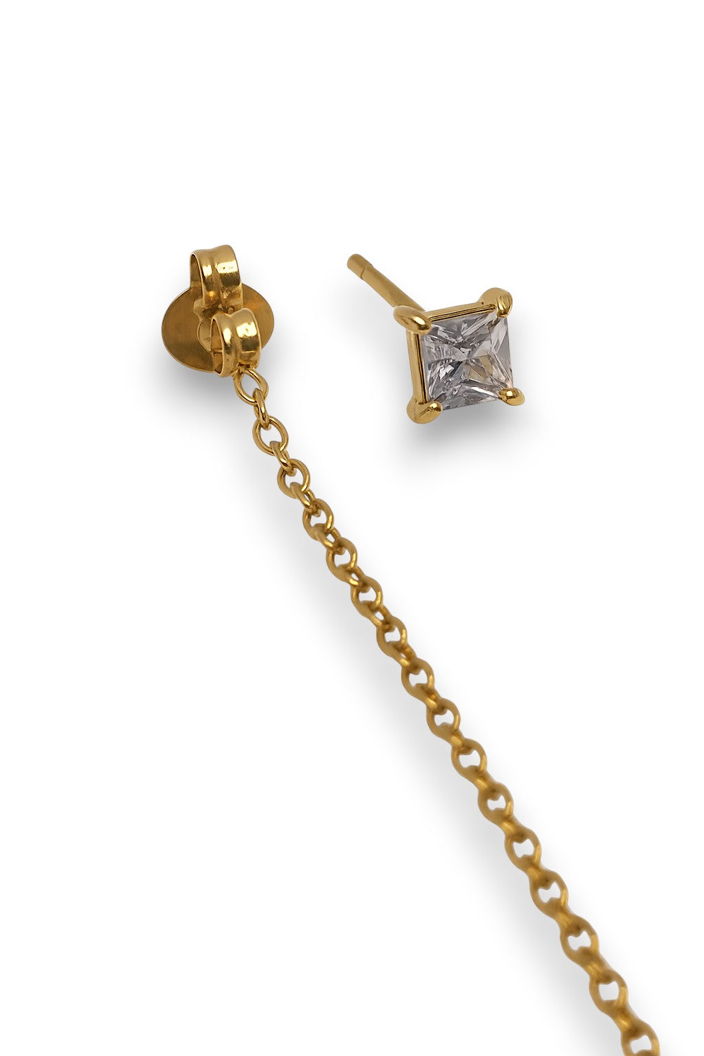 Orecchino Saliscendi Jolly Quadratino