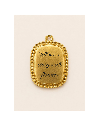 Ciondolo Daisy Ricamato