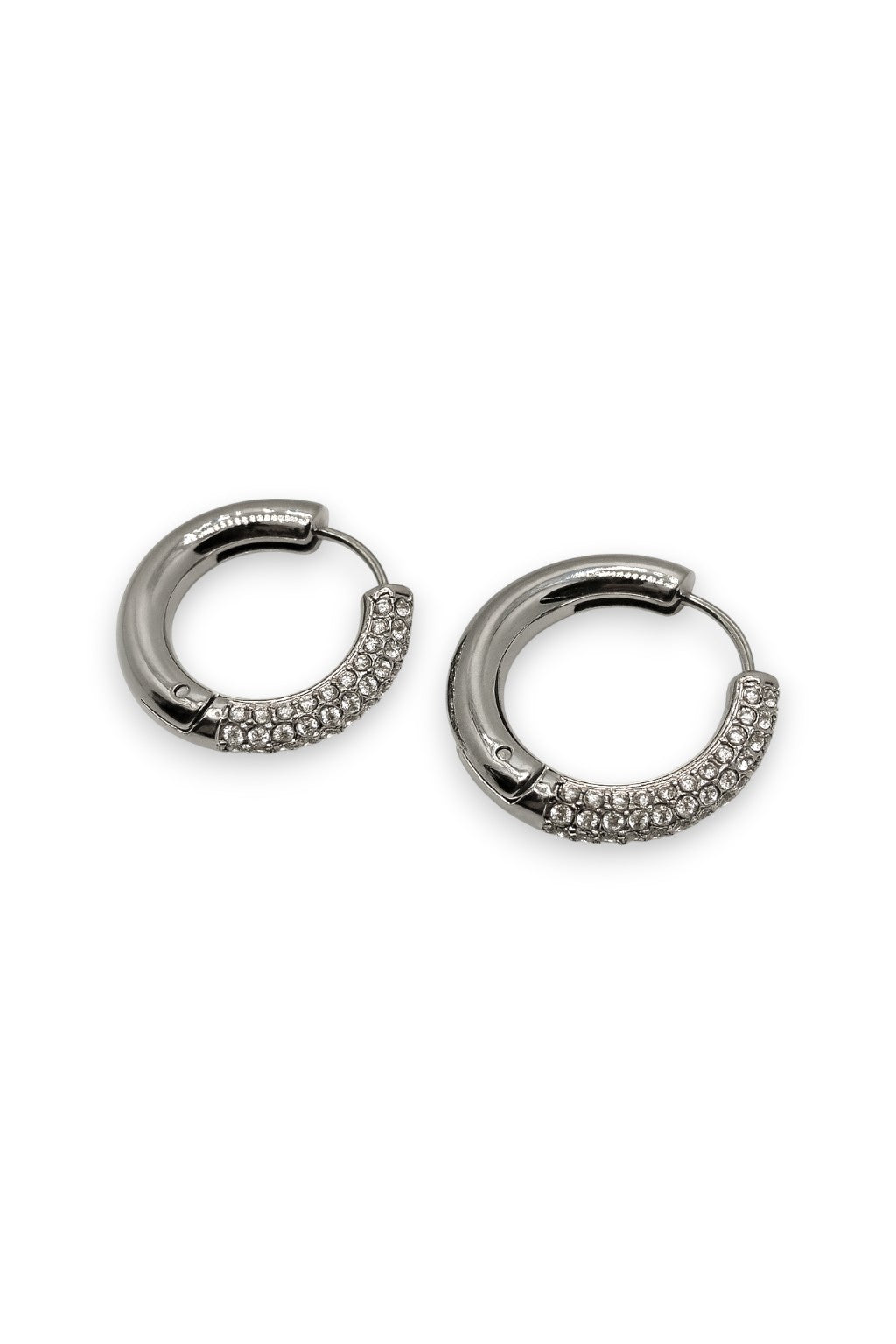 Orecchini Hoop Middle Pavè