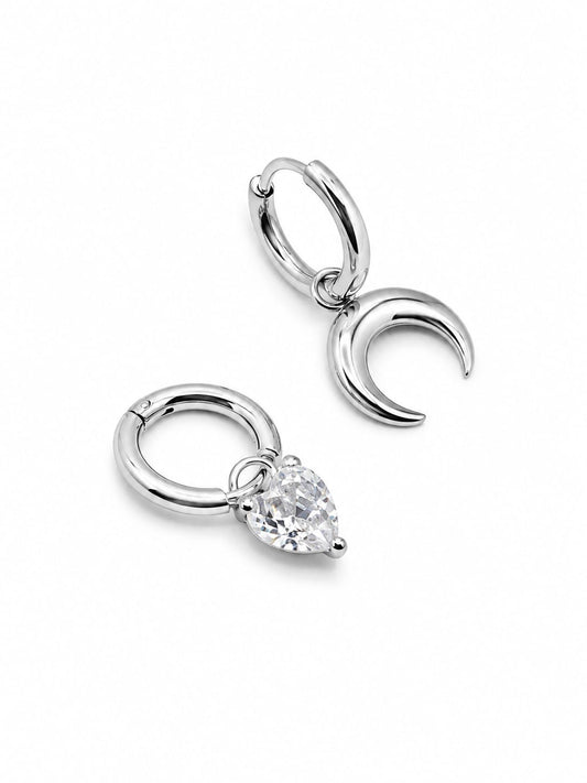 Set Hoop Cuore e Luna