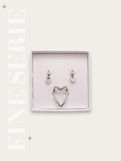 Set In Love Anello e Hoop Punto Luce Cuore