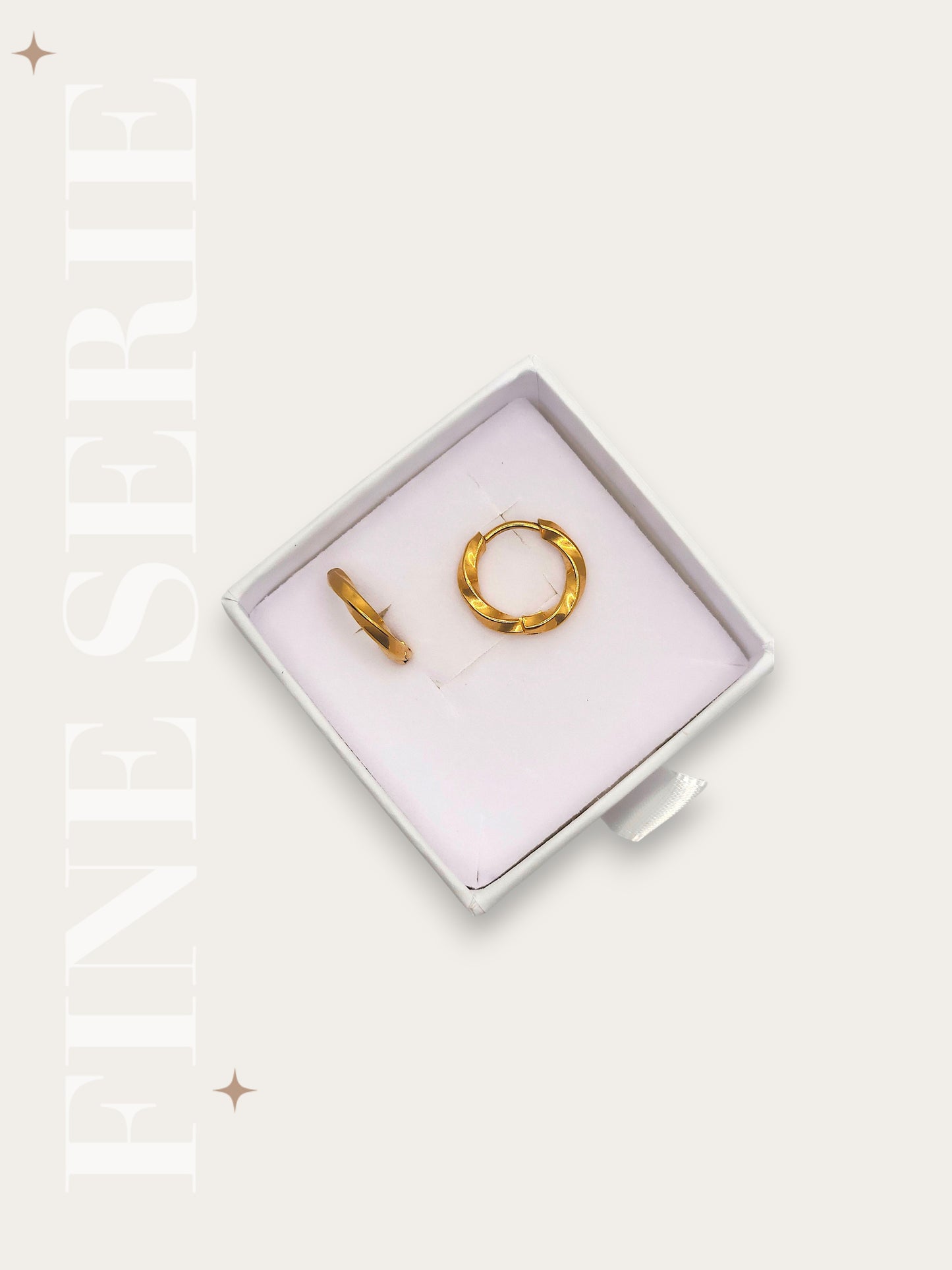 Orecchini Mini Hoop Intrecciati