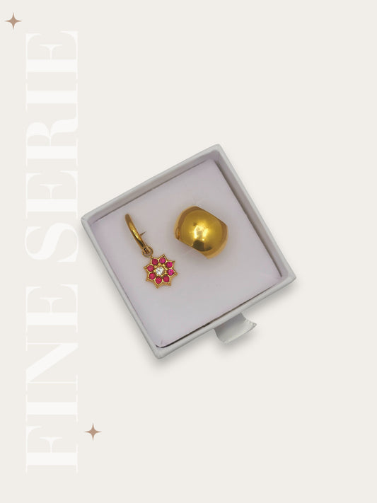 Set Hoop Stella di Natale e Cuff Bold