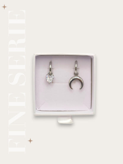 Set Hoop Cuore e Luna