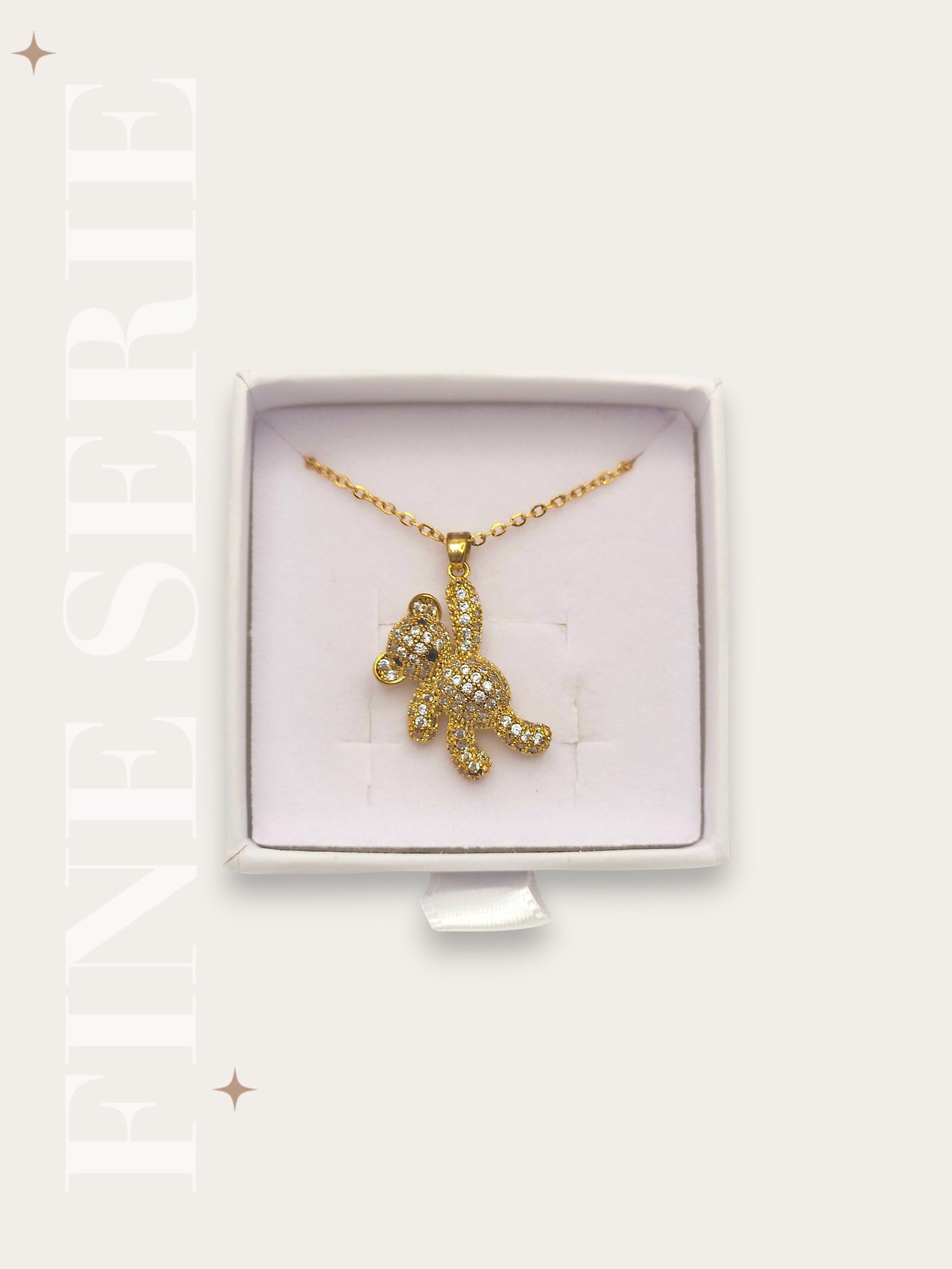 Collana Orsetto Pavè