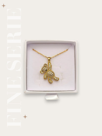 Collana Orsetto Pavè