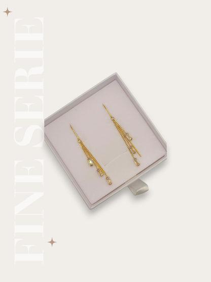 Orecchini Saliscendi Cascata Baguette