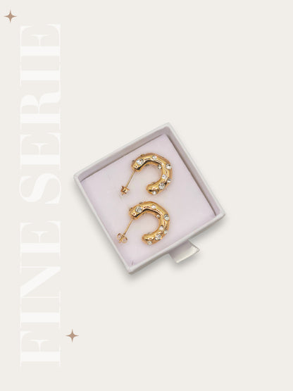 Orecchini Mezzaluna Sparkle