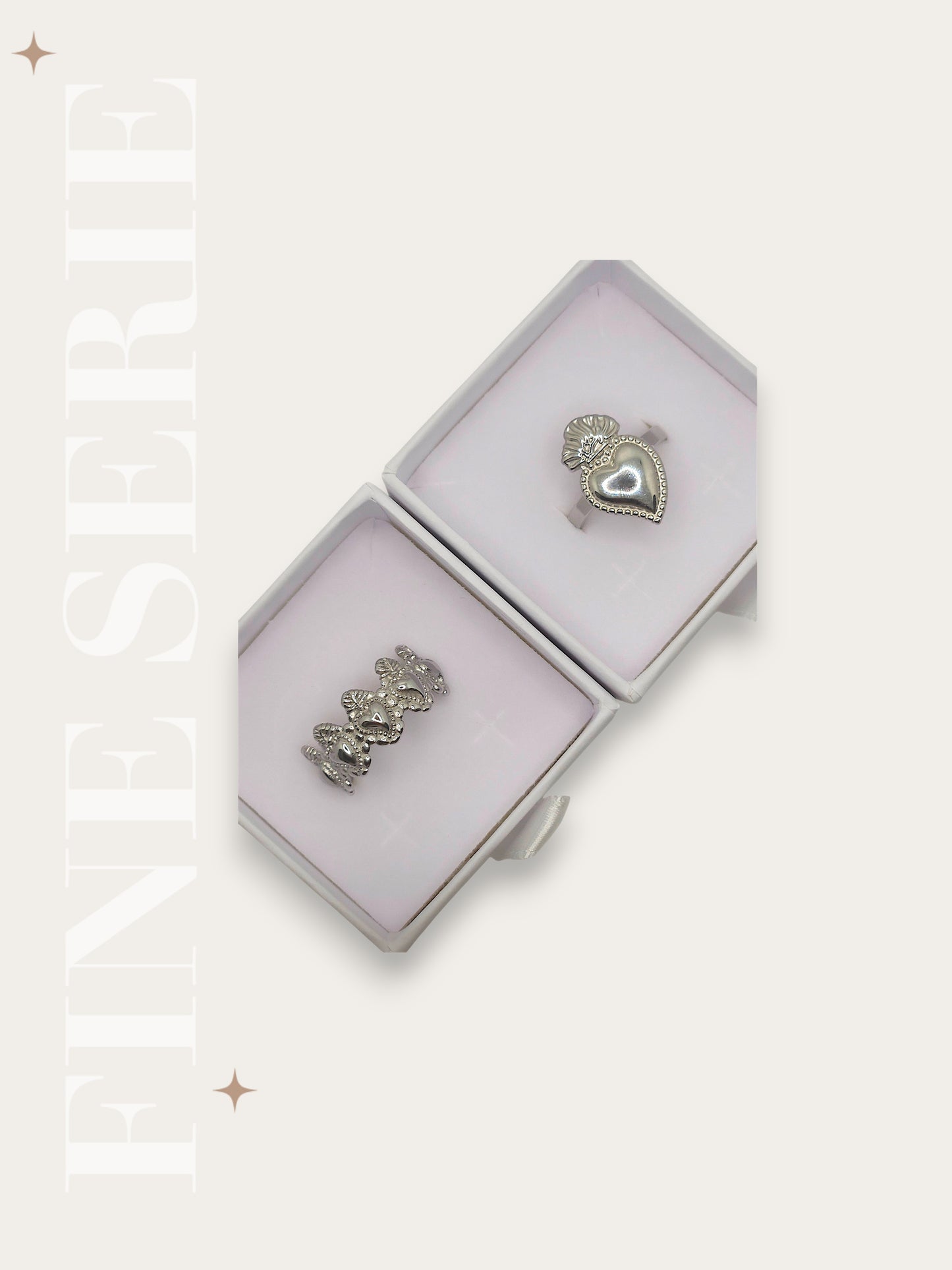 Set Anelli Cuore Sacro