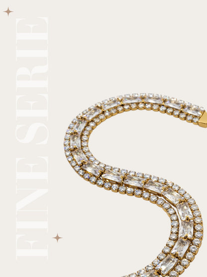 Bracciale Triplo Tennis Baguette