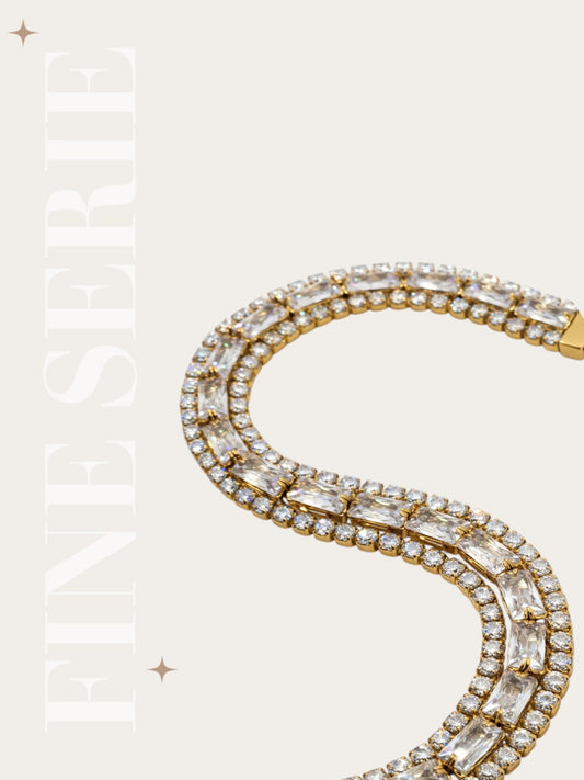 Bracciale Triplo Tennis Baguette