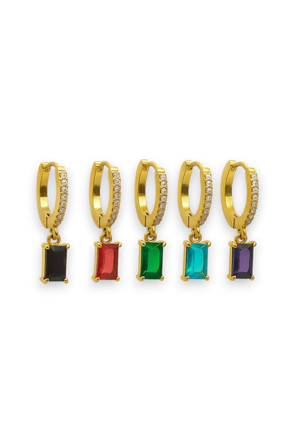 Orecchino Hoop Chic Baguette