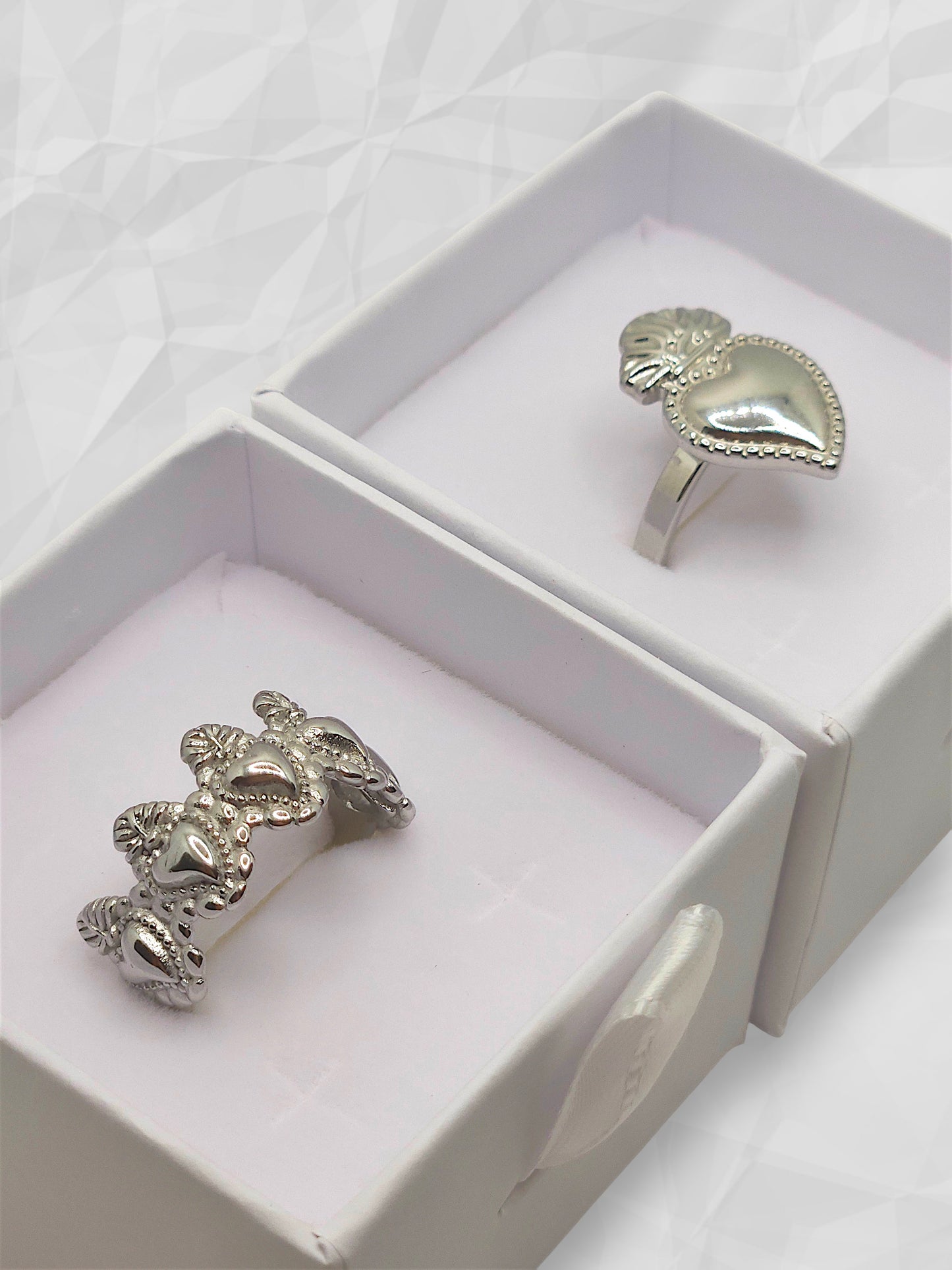 Set Anelli Cuore Sacro