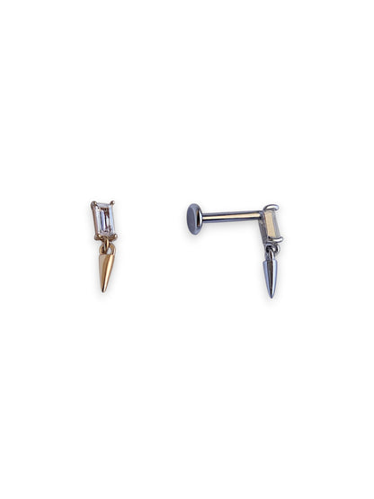 Piercing Mini Baguette Con Pendente
