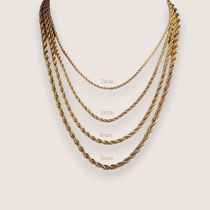 Collana Twist Sottile Varie Misure