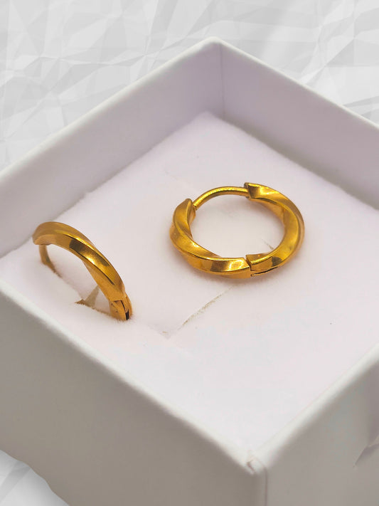 Orecchini Mini Hoop Intrecciati