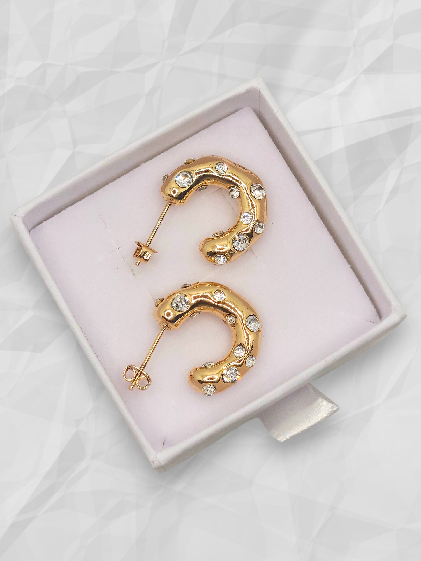 Orecchini Mezzaluna Sparkle