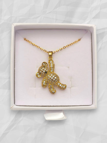 Collana Orsetto Pavè