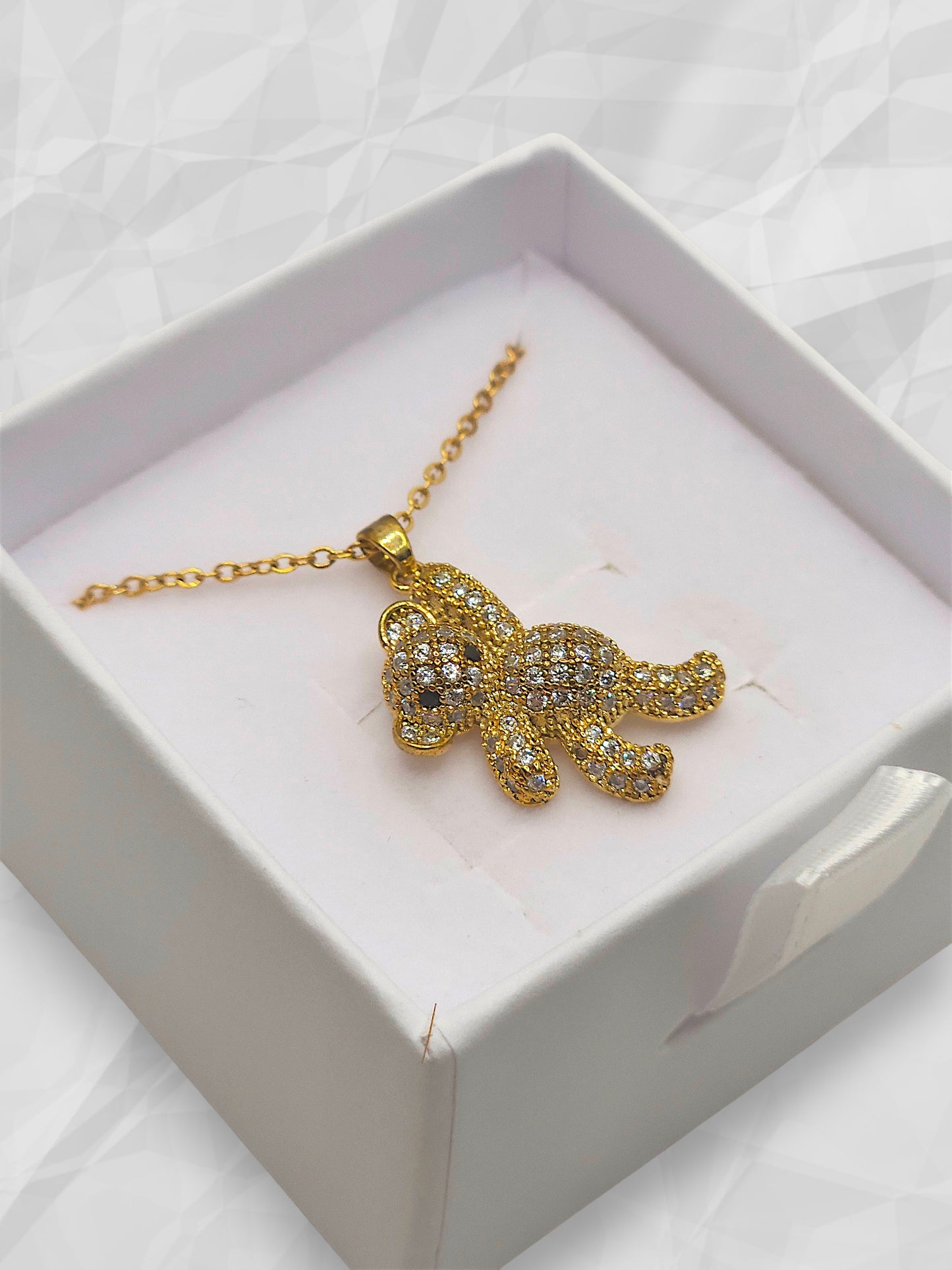 Collana Orsetto Pavè