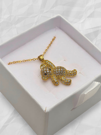 Collana Orsetto Pavè