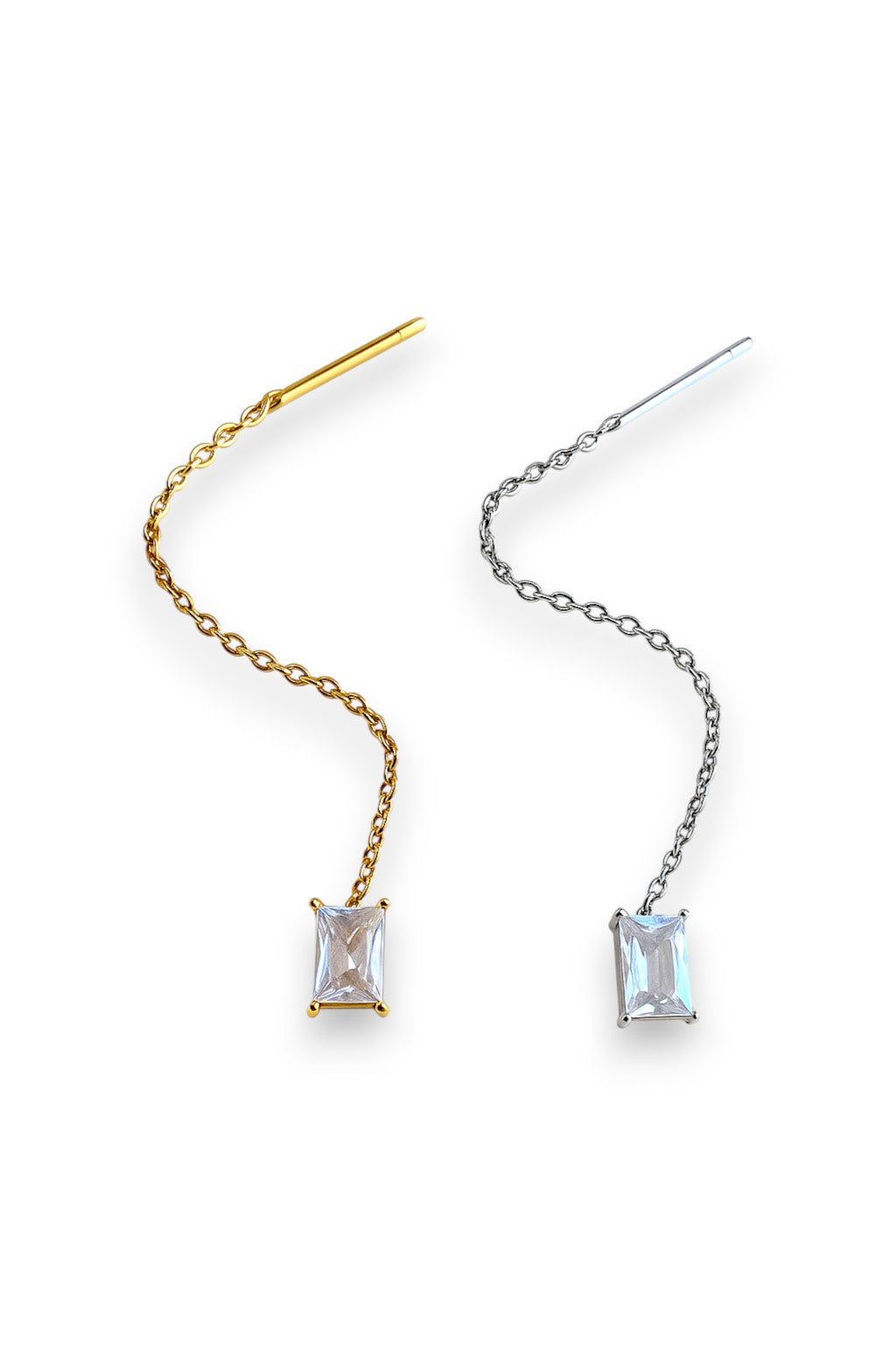 Orecchino Saliscendi Baguette