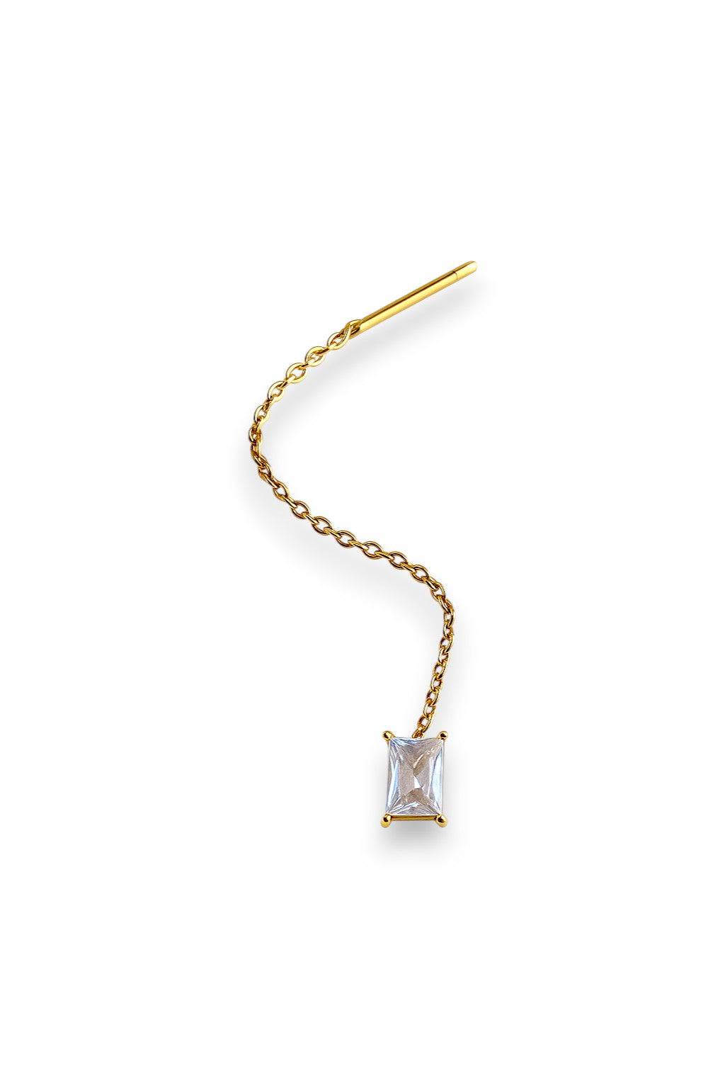 Orecchino Saliscendi Baguette