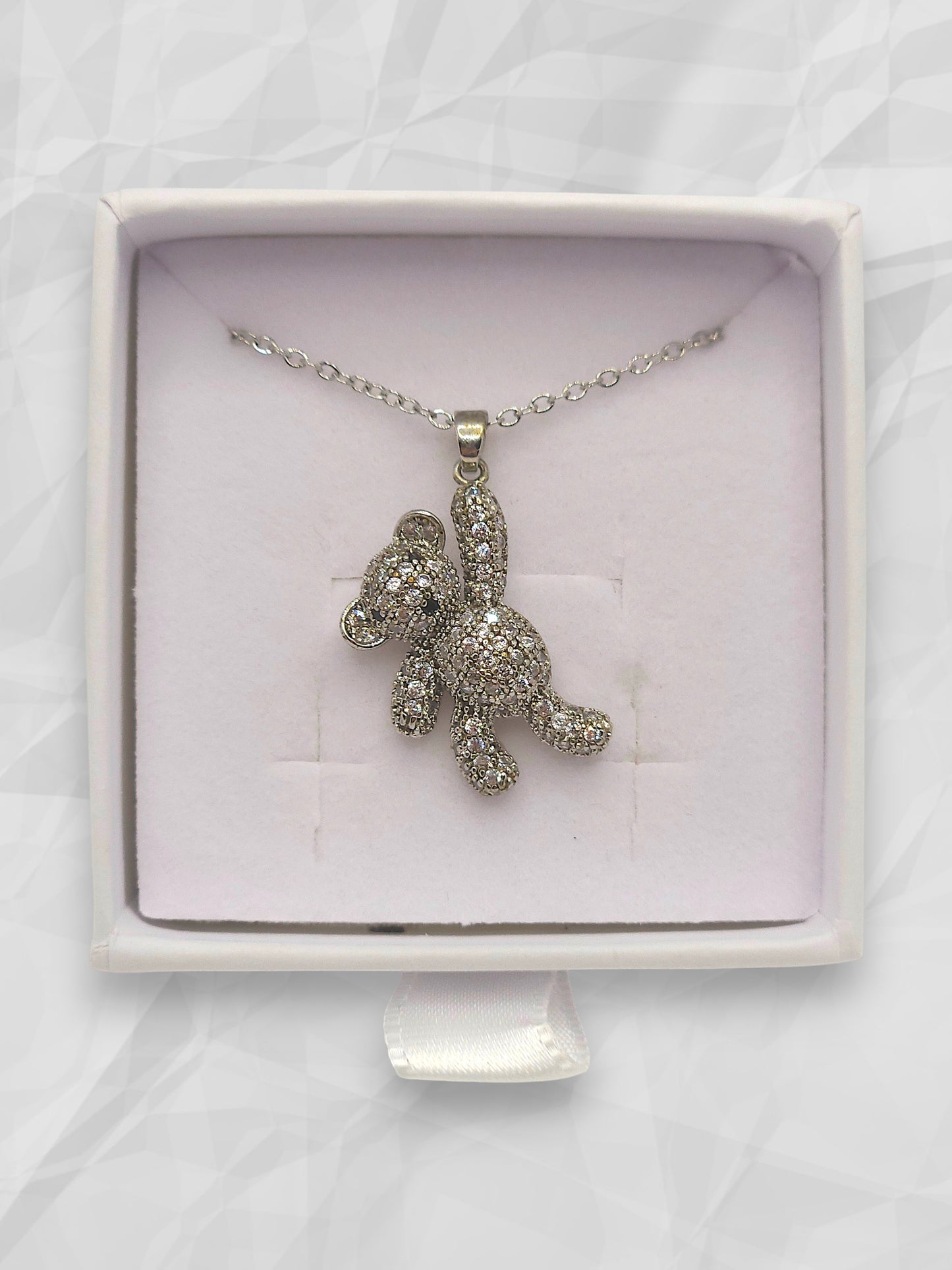 Collana Orsetto Pavè