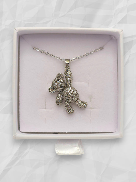 Collana Orsetto Pavè