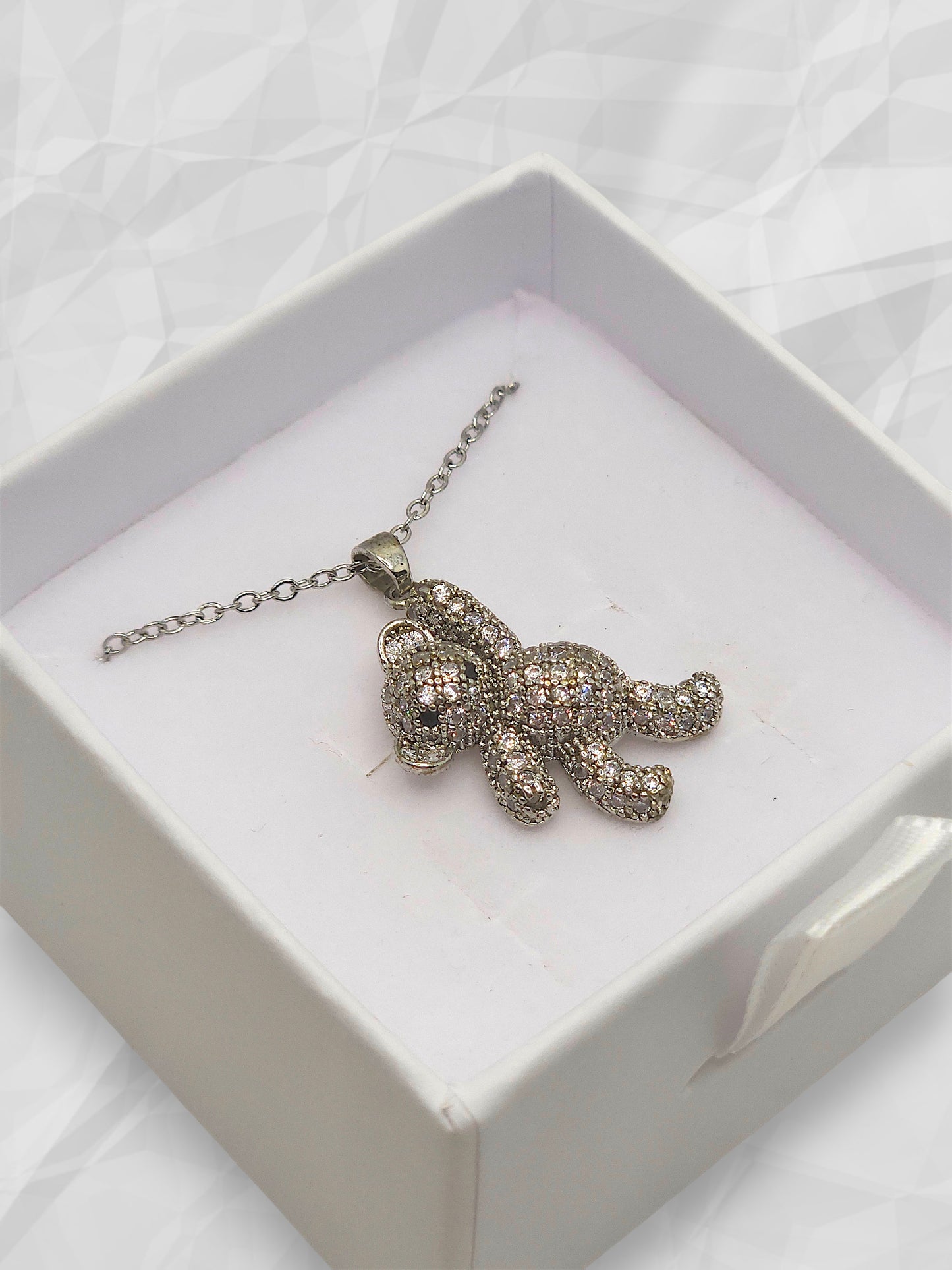 Collana Orsetto Pavè