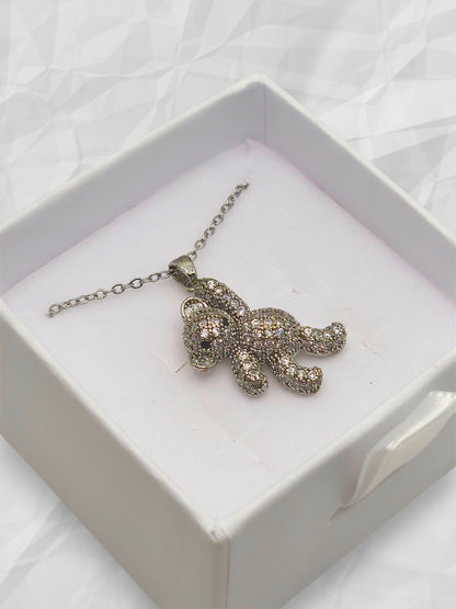 Collana Orsetto Pavè