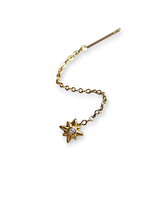 Orecchino Saliscendi Stella Polare